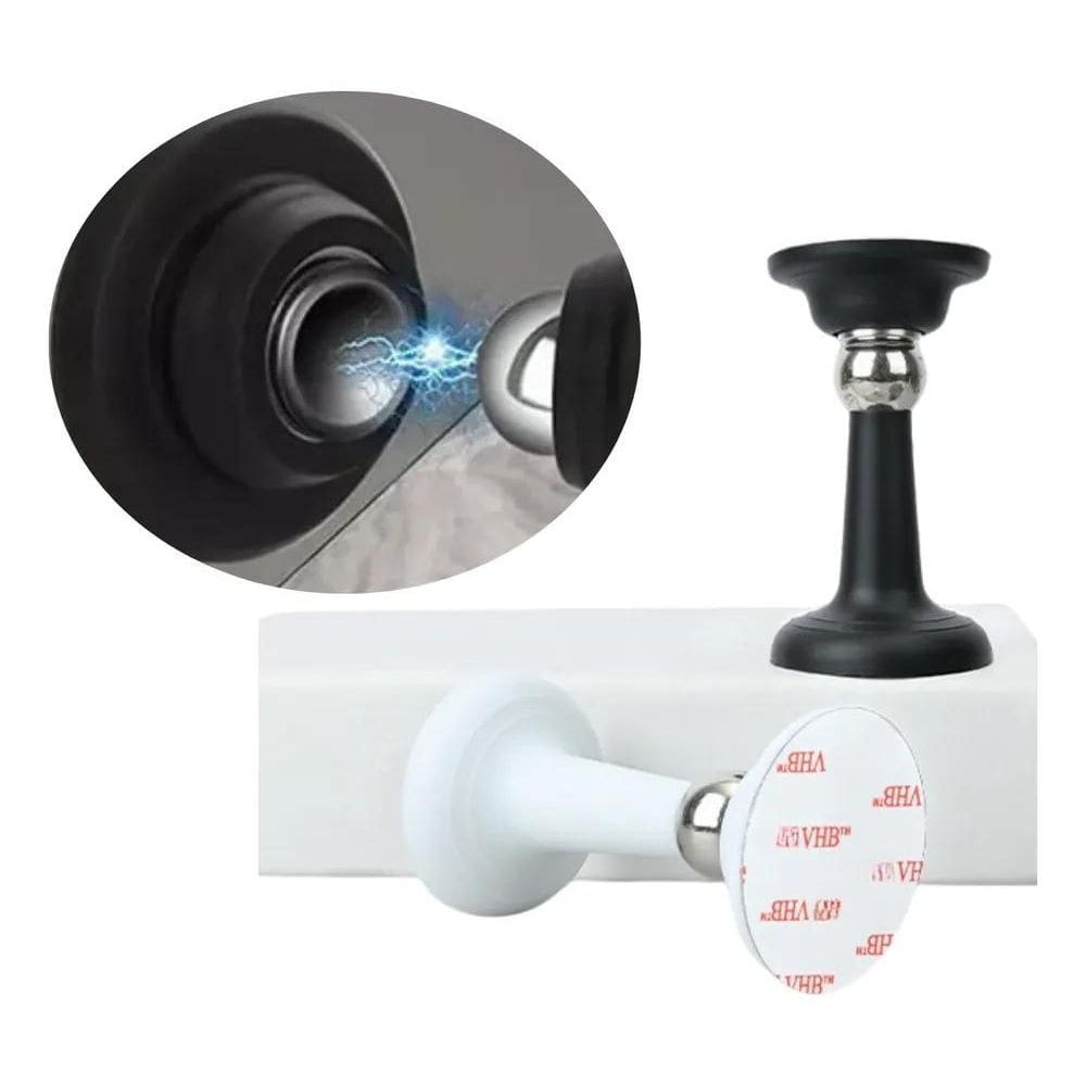 2X Trava Porta Fixador Magnético Dupla Face Prendedor Longo