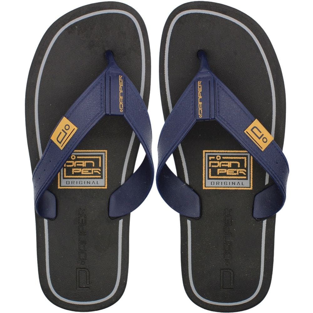 Chinelo de Dedo Danper Tira Larga Macio Logo Masculino