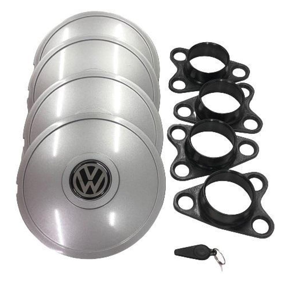 Calotas Miollo Vw Fox Aro 15 2004/2019 Tradicional Prata