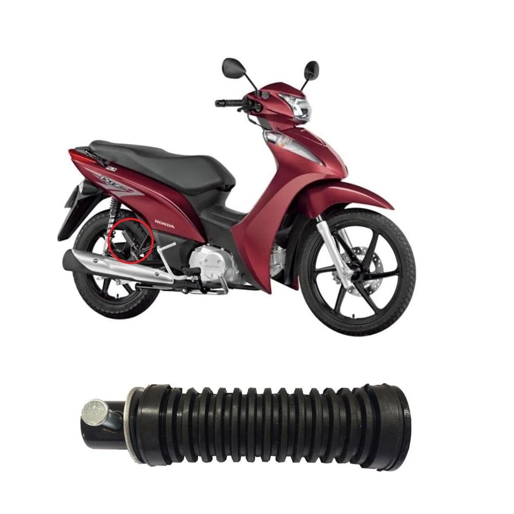 Pedaleira Traseira Completa Honda Biz 125 Redonda Unidade