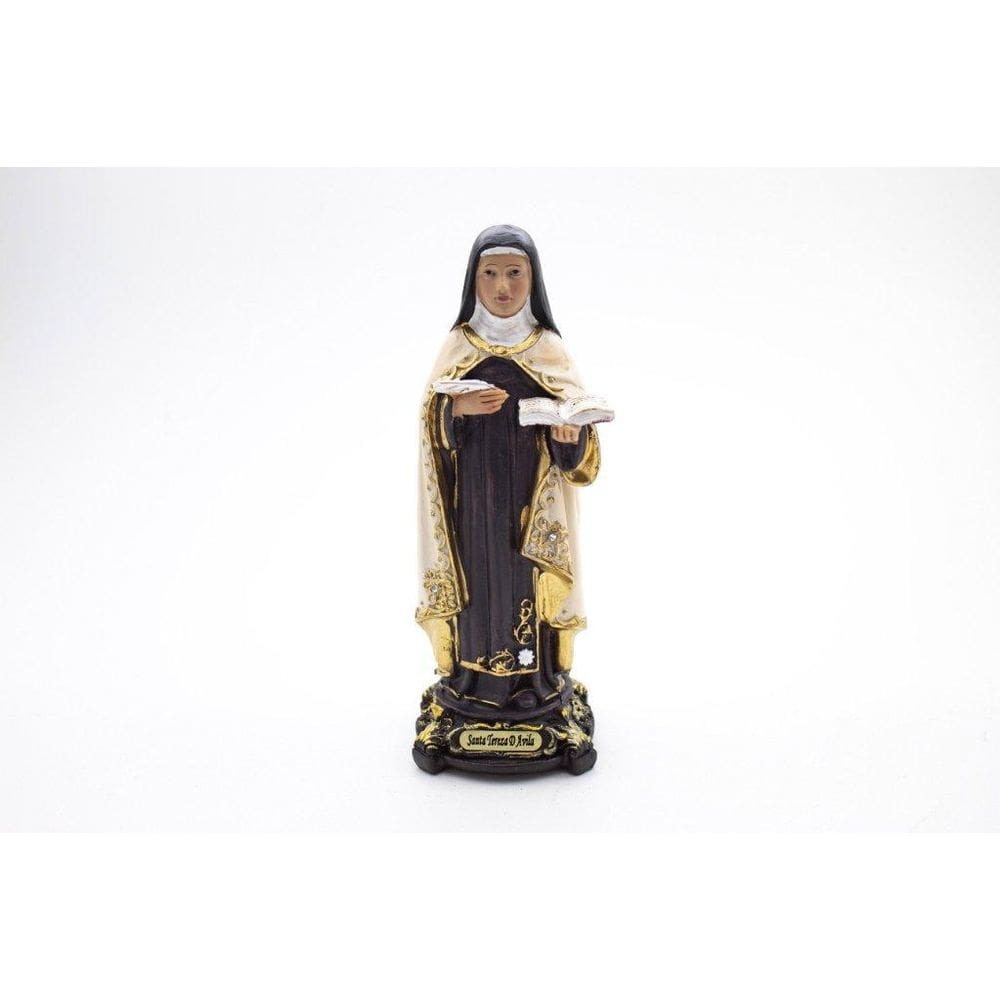 Imagem Santa Tereza De Ávila Importada Resina 14 Cm