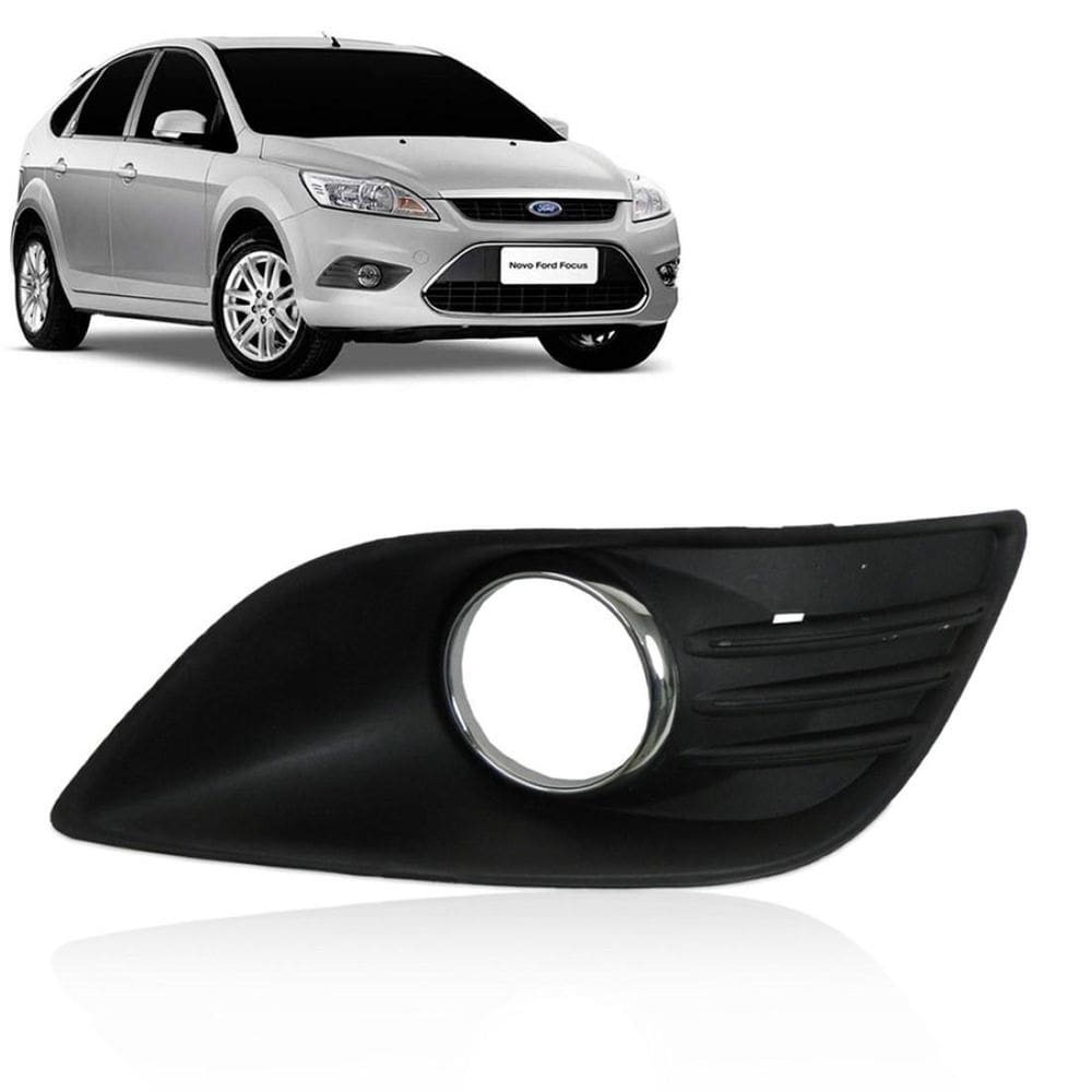 Grade Milha Focus 2009 2010 Hatch Sedan Farol Aro Cromado