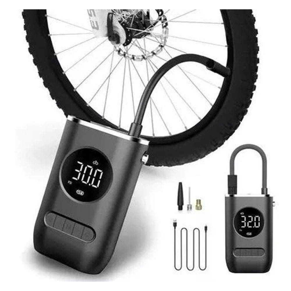 Bomba Encher Pneu Digital Sem Fio: Mobilidade Carro E Moto