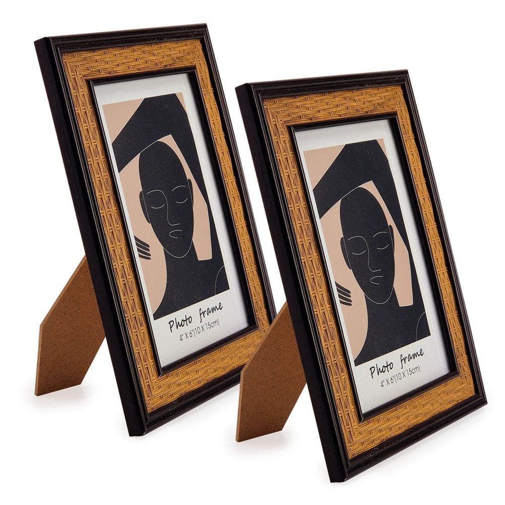 Porta Retrato Moldura Estilo Trama 10X15Cm 6061