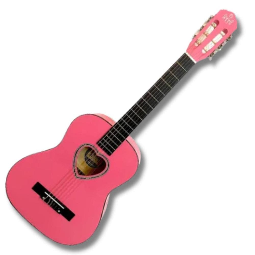 Violão Nylon Acústico 36 Pink Heart Boca Coração Mt36N Myth