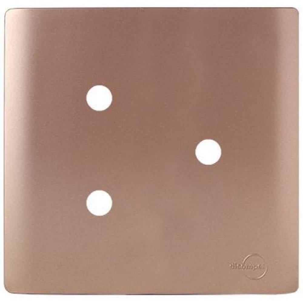 Placa Para 3 Furos Com Suporte 4X4 - Novara Ouro Rose