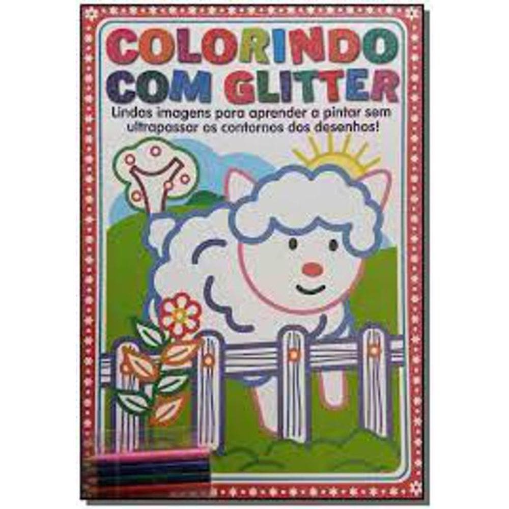 Livro Colorindo Com Gliter