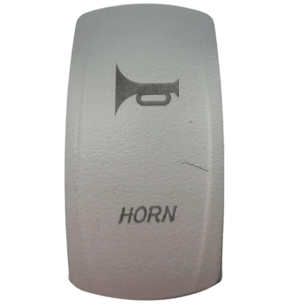 Botão Branco Para Painel Marinizado Acionamento De Buzina