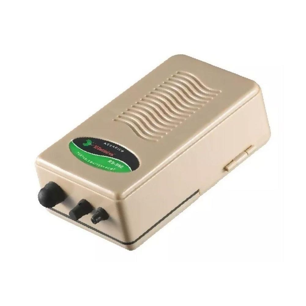 Compressor De Ar A Pilha Rs-980 Rs C/Mangueira Pedra Porosa