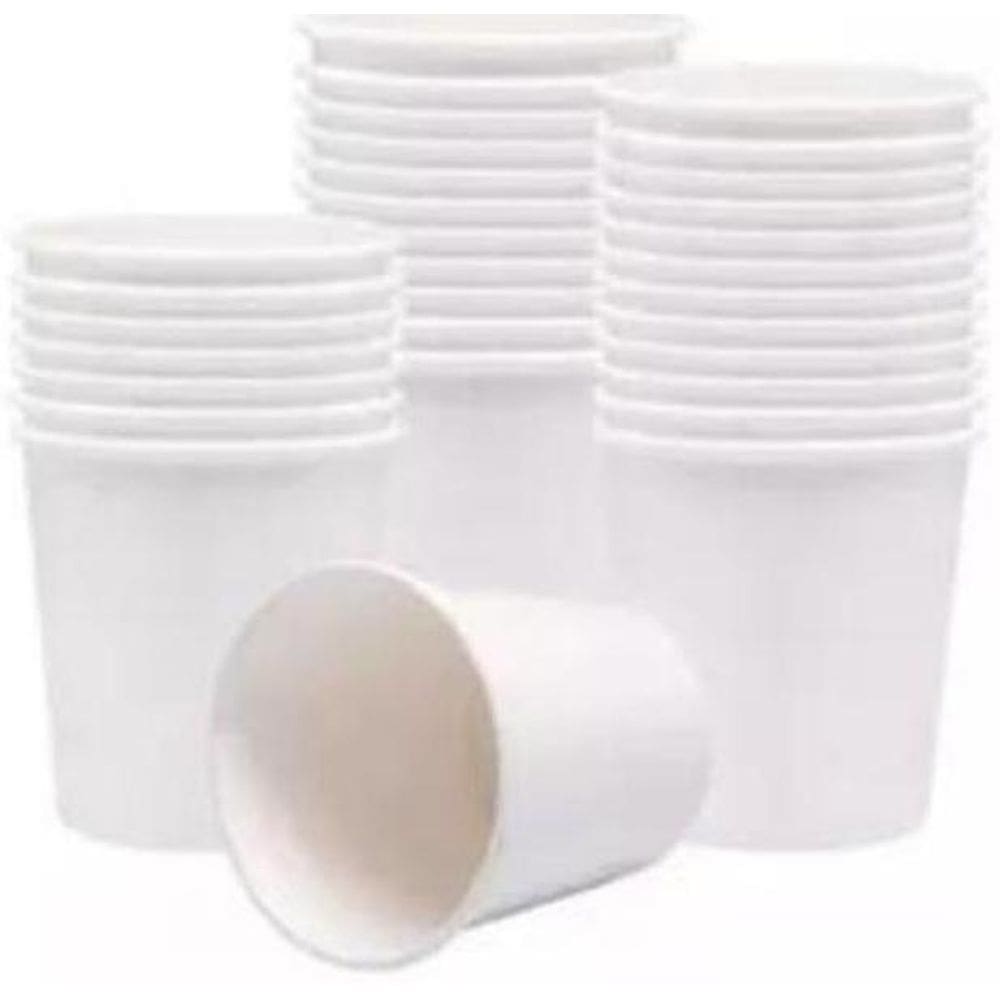 Copo De Papel Branco 60Ml Biodegradável Para Café Com 50 Un.