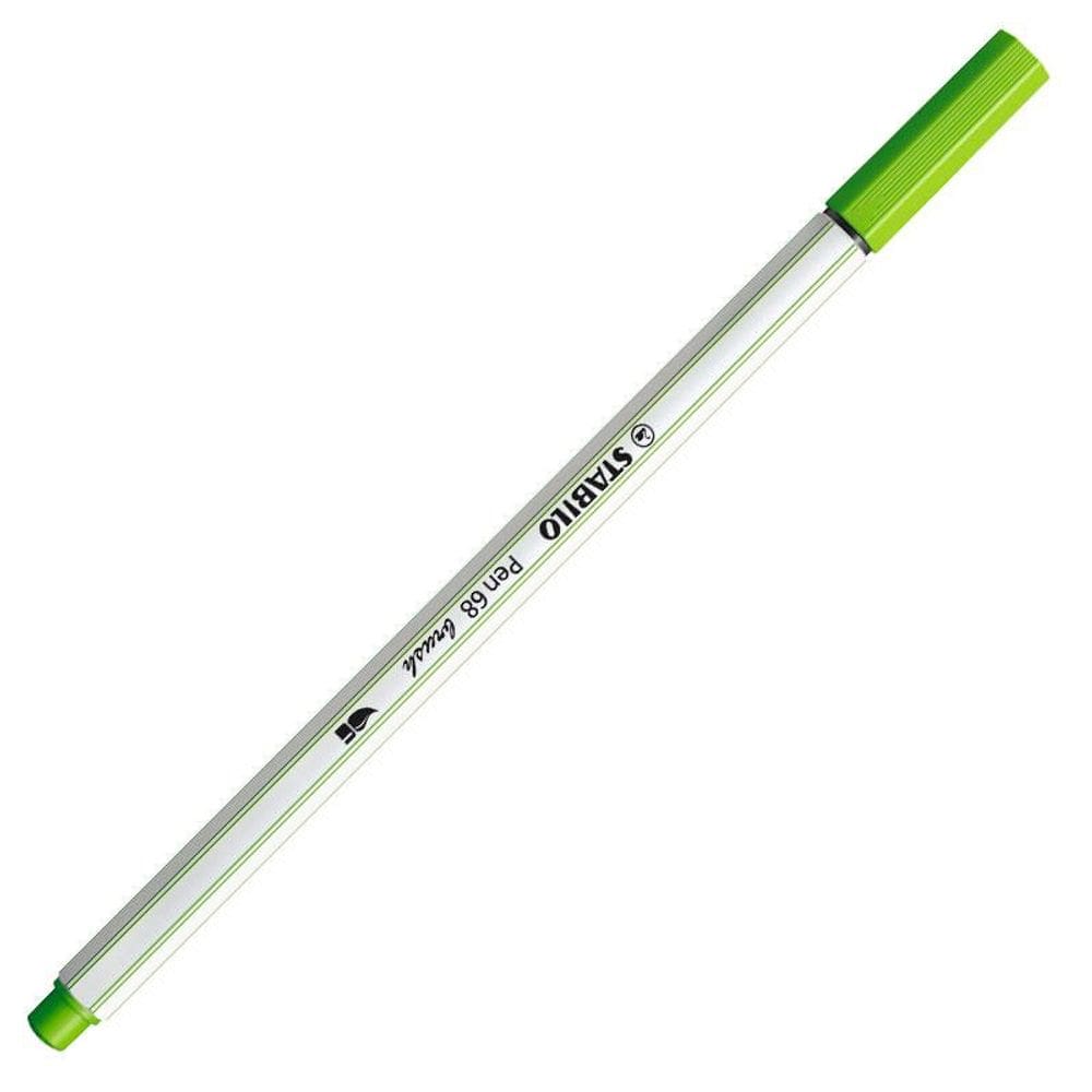 Caneta Pen Brush Aquarelável 56833 Verde C Stabilo