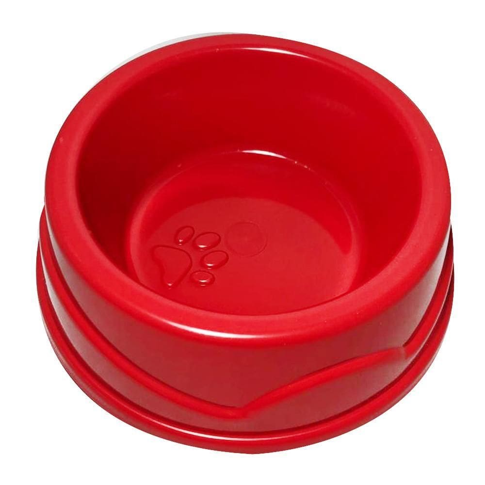 Comedouro De Plástico Grande 500Ml Four Plastic - Vermelho