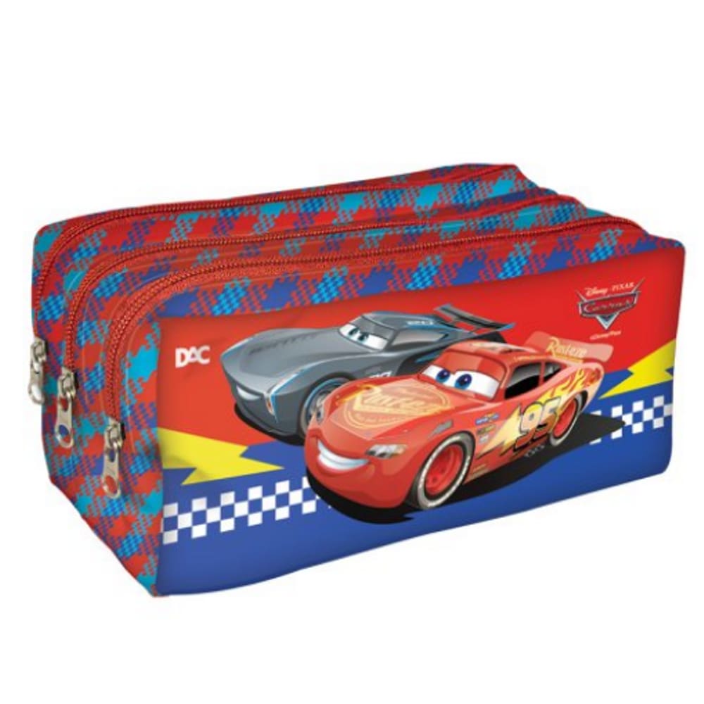 Estojo Triplo Carros