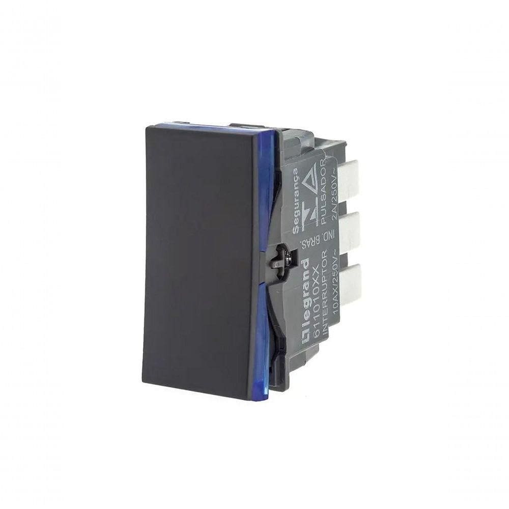 Interruptor Parale 10a 250v B.automatico 1m Preta 611011pt