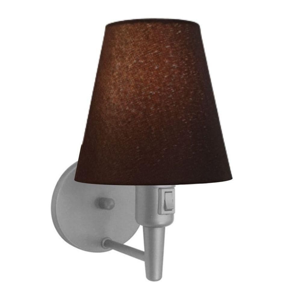 Lustre Pendente Quadrado Vivare Md-4006 Cúpula Em Tecido 21/50x50cm - Bivolt Cinza-café 110v/220v