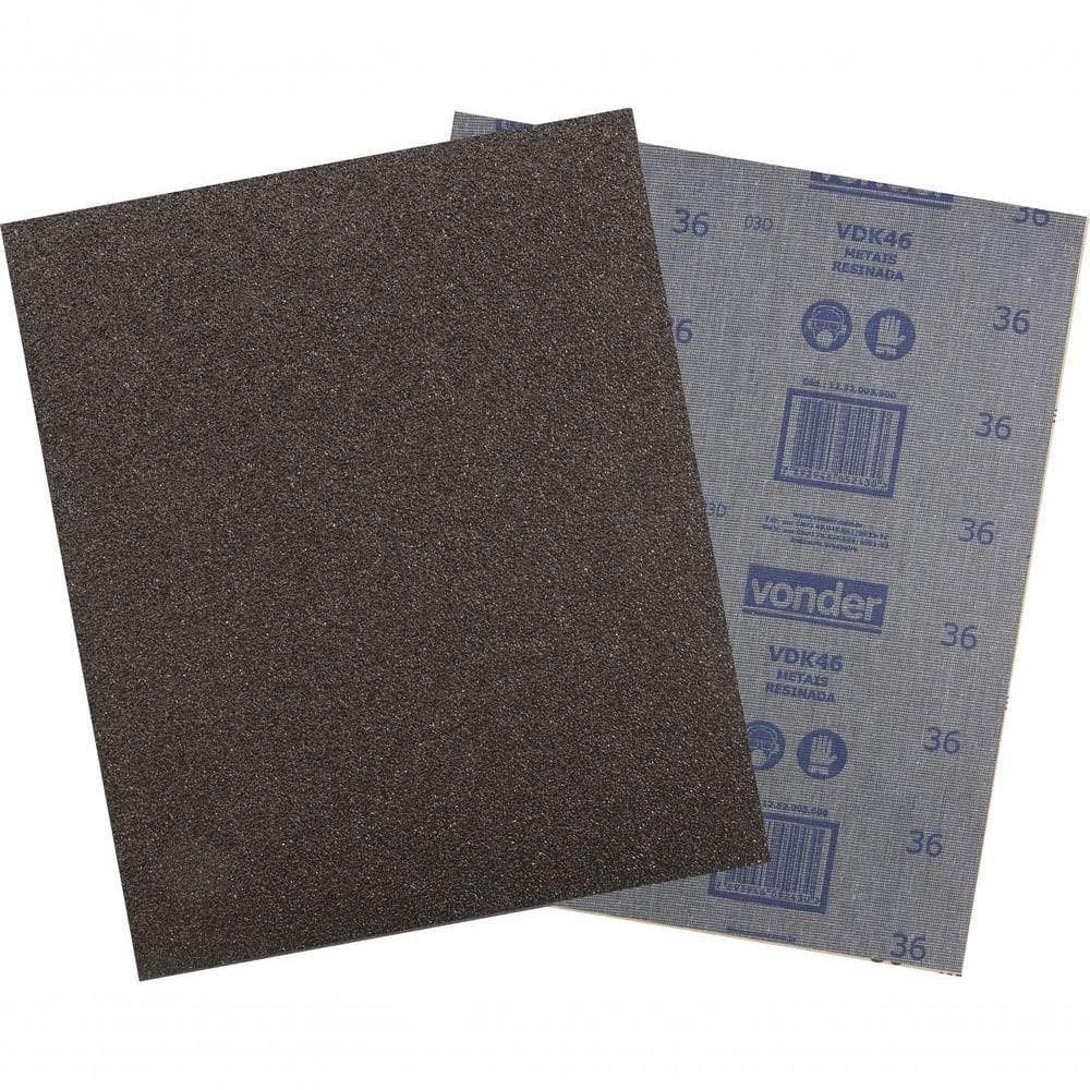 Lixa Folha Ferro G280 225x275mm Vdk-46 Com 50 Peças - Vonder