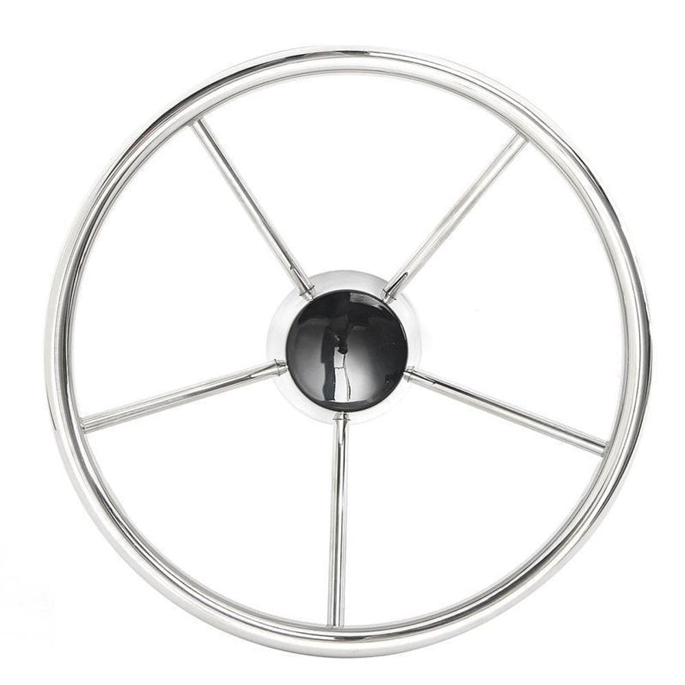 Volante Em Aço Inox Para Embarcações Com 398MM 5 Raios