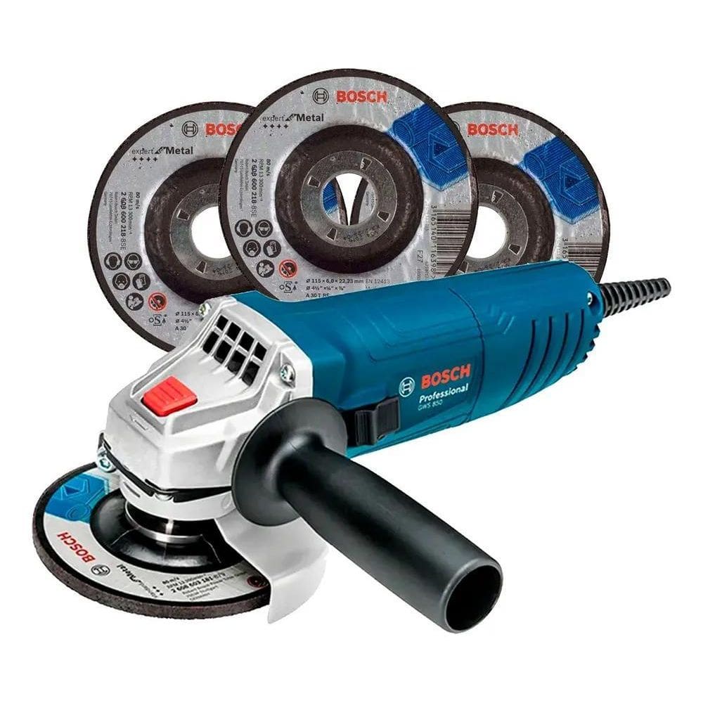 Esmerilhadeira Angular 850W 4.1/2Pol Gws 850 110V Bosch Com