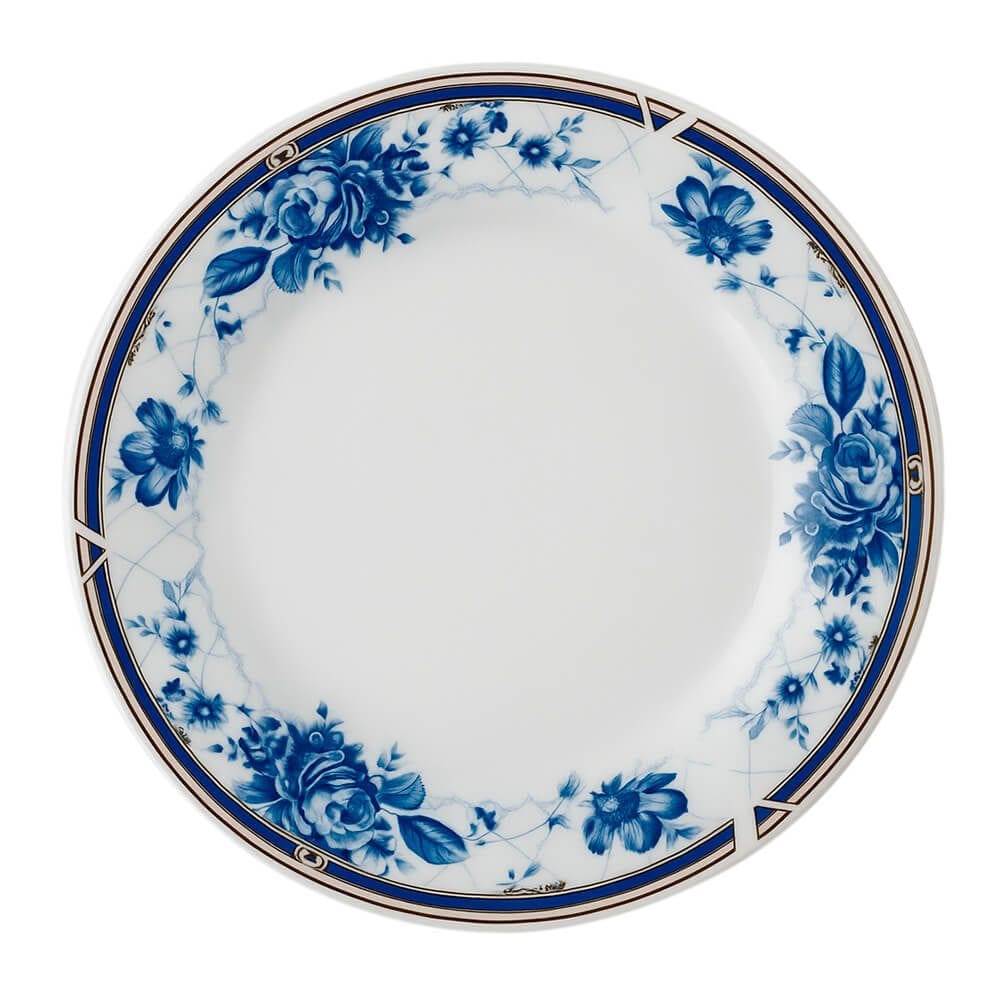 Prato de Sobremesa em Porcelana Aline 1 peça - Hauskraft
