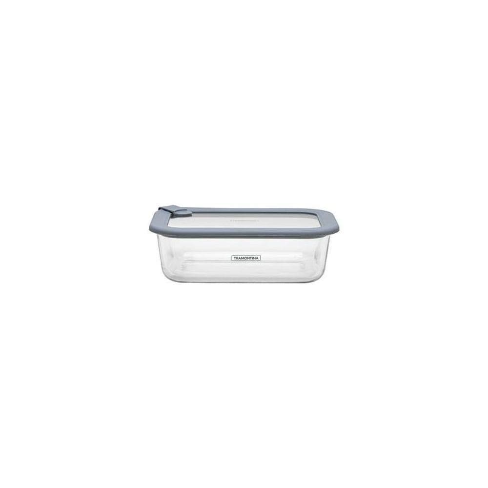 Pote De Vidro Tramontina Vittra 1,05 Litros Com Tampa Hermética De Silicone