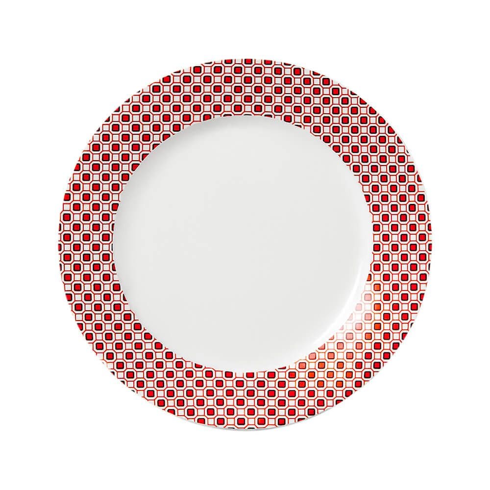 Prato de Sobremesa em Porcelana Fernanda 1 peça - Hauskraft