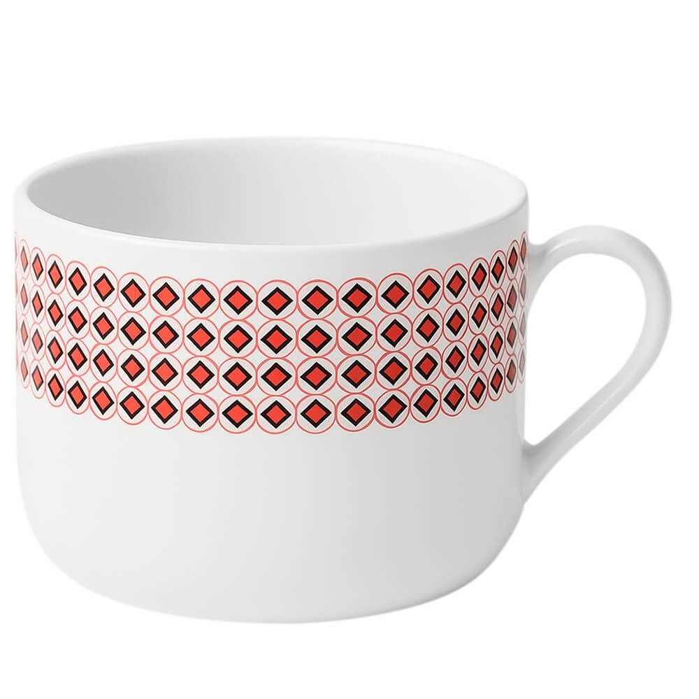 Xícara Caneca de Porcelana para Café e Chá em Porcelana Fernanda 1 peça - Hauskraft