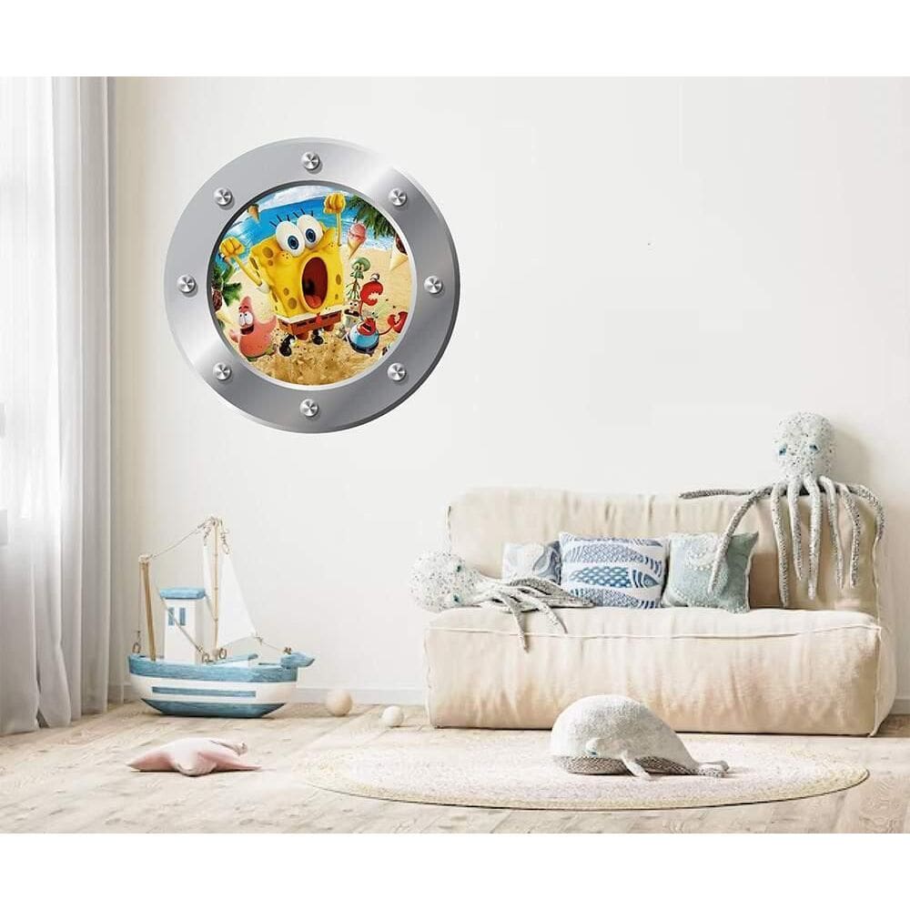 Adesivo De Parede Escotilha Bob Esponja Mod 02