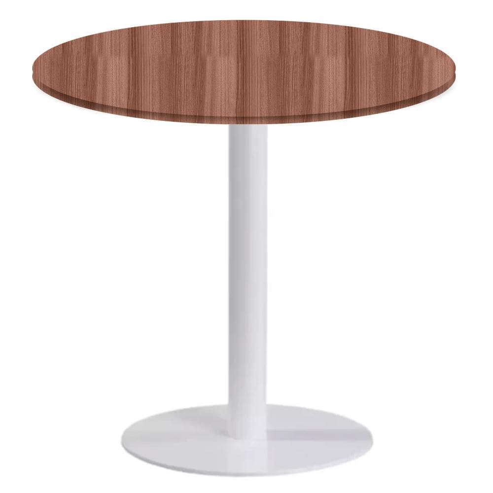 Mesa Pisa Beta Fratini Disco Redondo Branco Tampo MDP