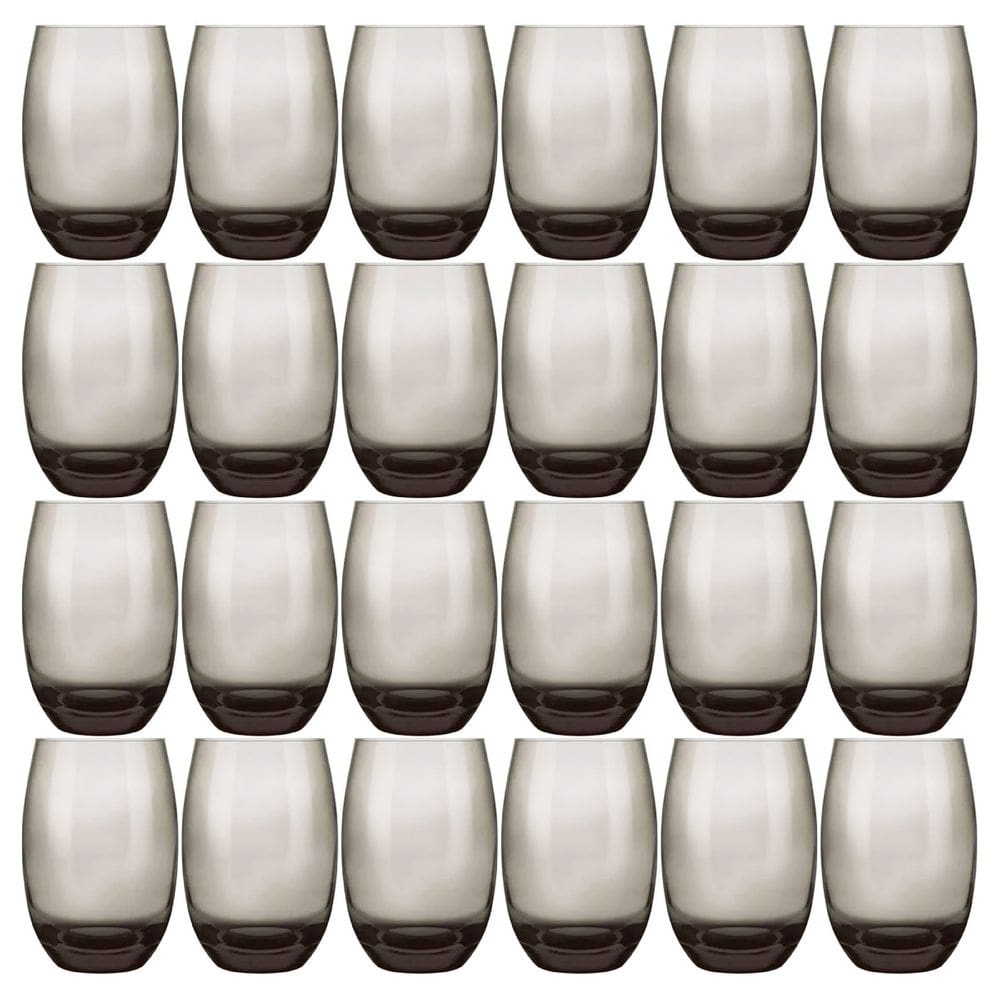 Jogo de Copos Nadir Long Drink Aruba 465ml Fumê Com 24 peças