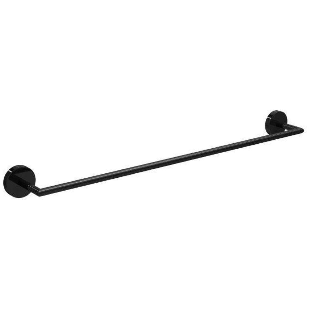 Porta Toalha Barra 50Cm Deca Disco Black Noir
