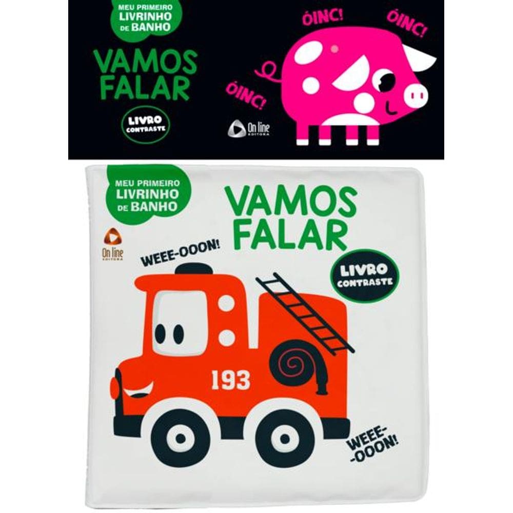 Meu Primeiro Livrinho Contraste de Banho - Carrinho