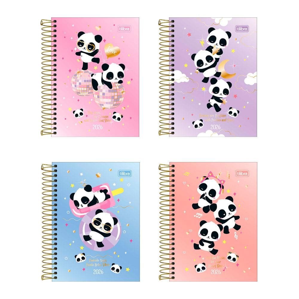 Agenda espiral diária Lovely Friend 2026 Tilibra