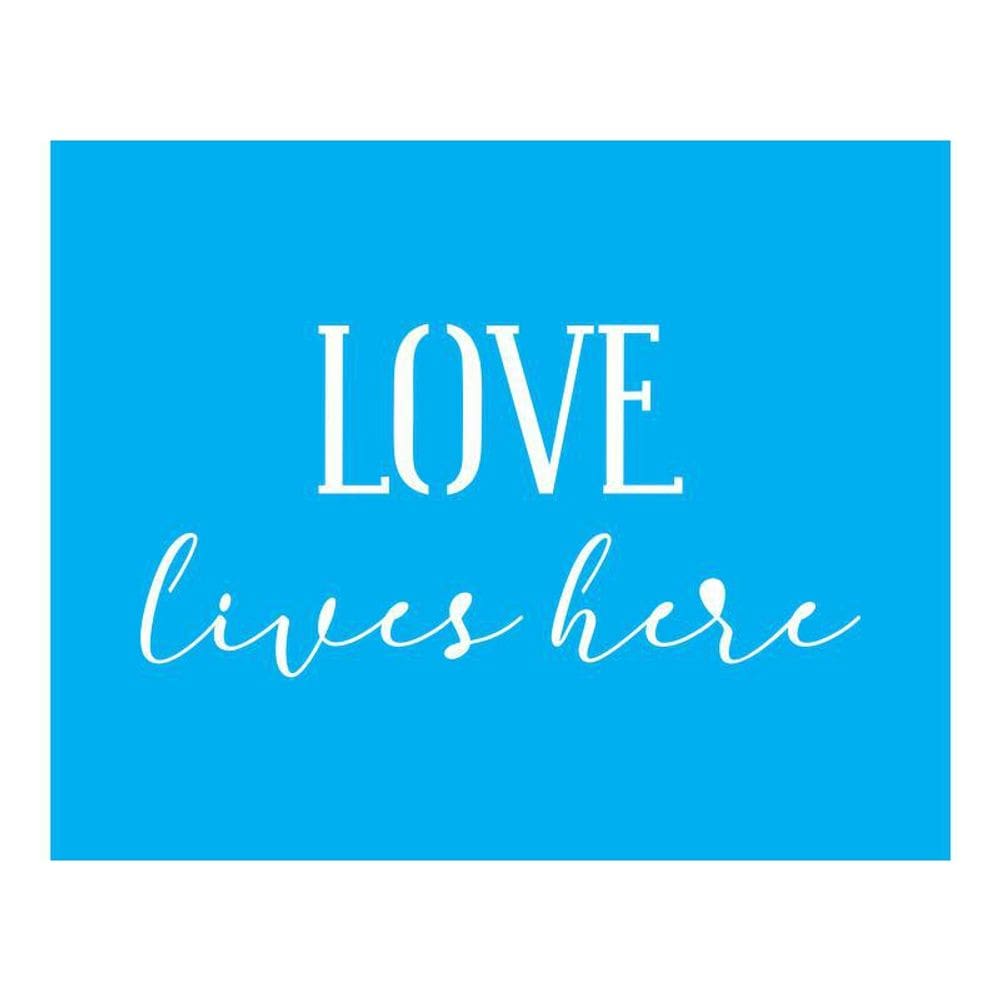 Stencil Tamako Love Lives Here - 20X25Cm - Ref 9456
