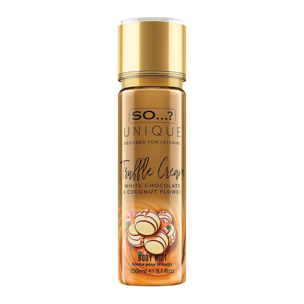 Perfume Body Mist Então...? Creme de trufas exclusivo de baunilha 150 ml