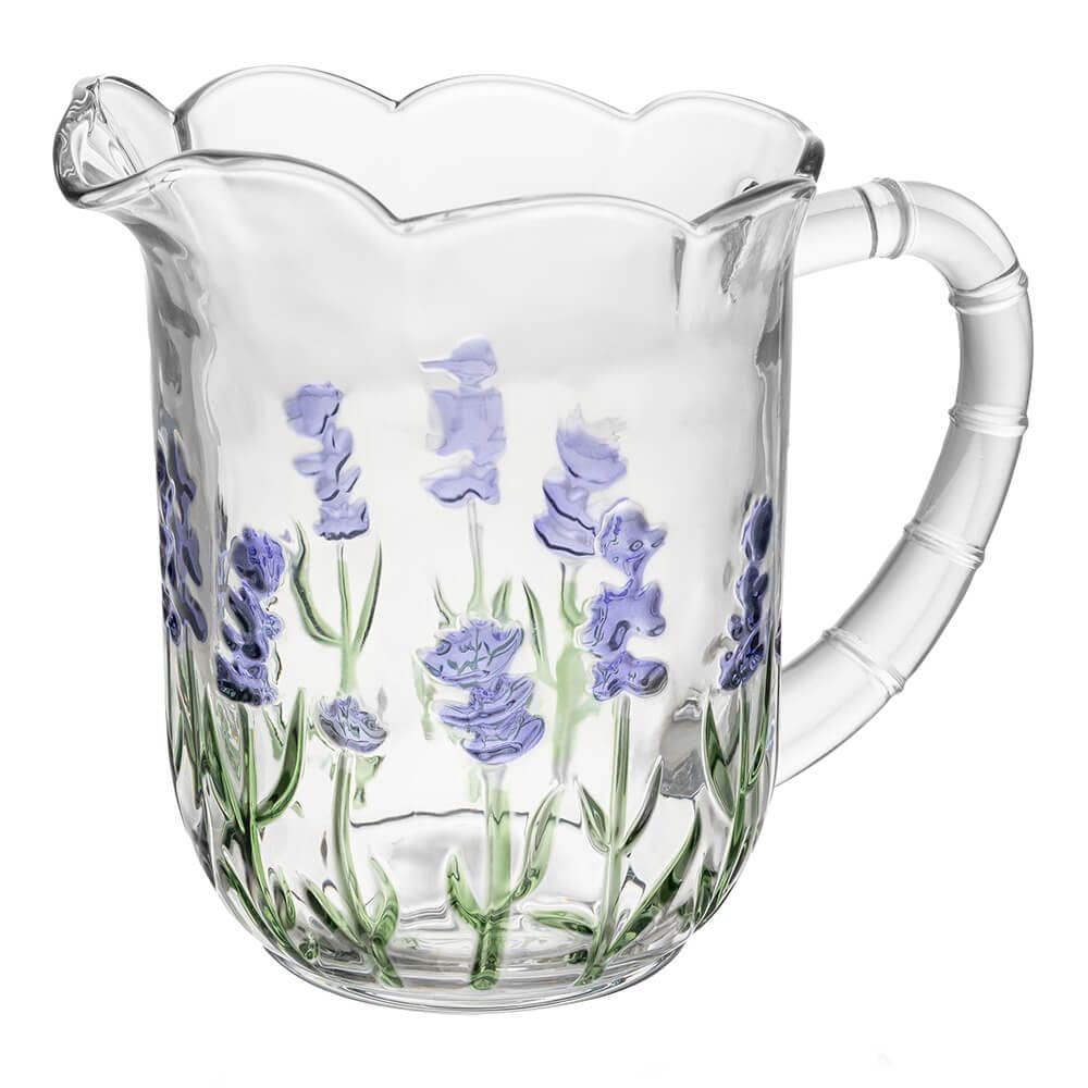 Jarra de Cristal Lavanda Hand Painting 1 peça - Lyor