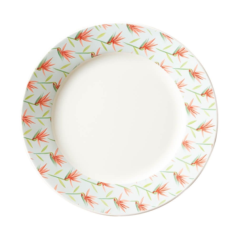 Prato Raso em Porcelana Paraíso 1 Peça - Casambiente