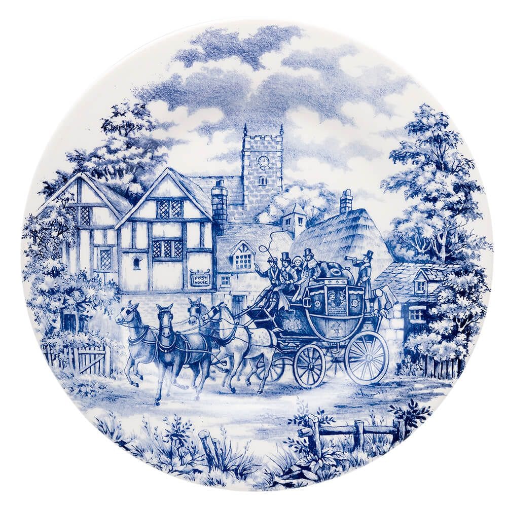 Prato Raso em Porcelana Cena Inglesa 1 Peça - Oxford Biona