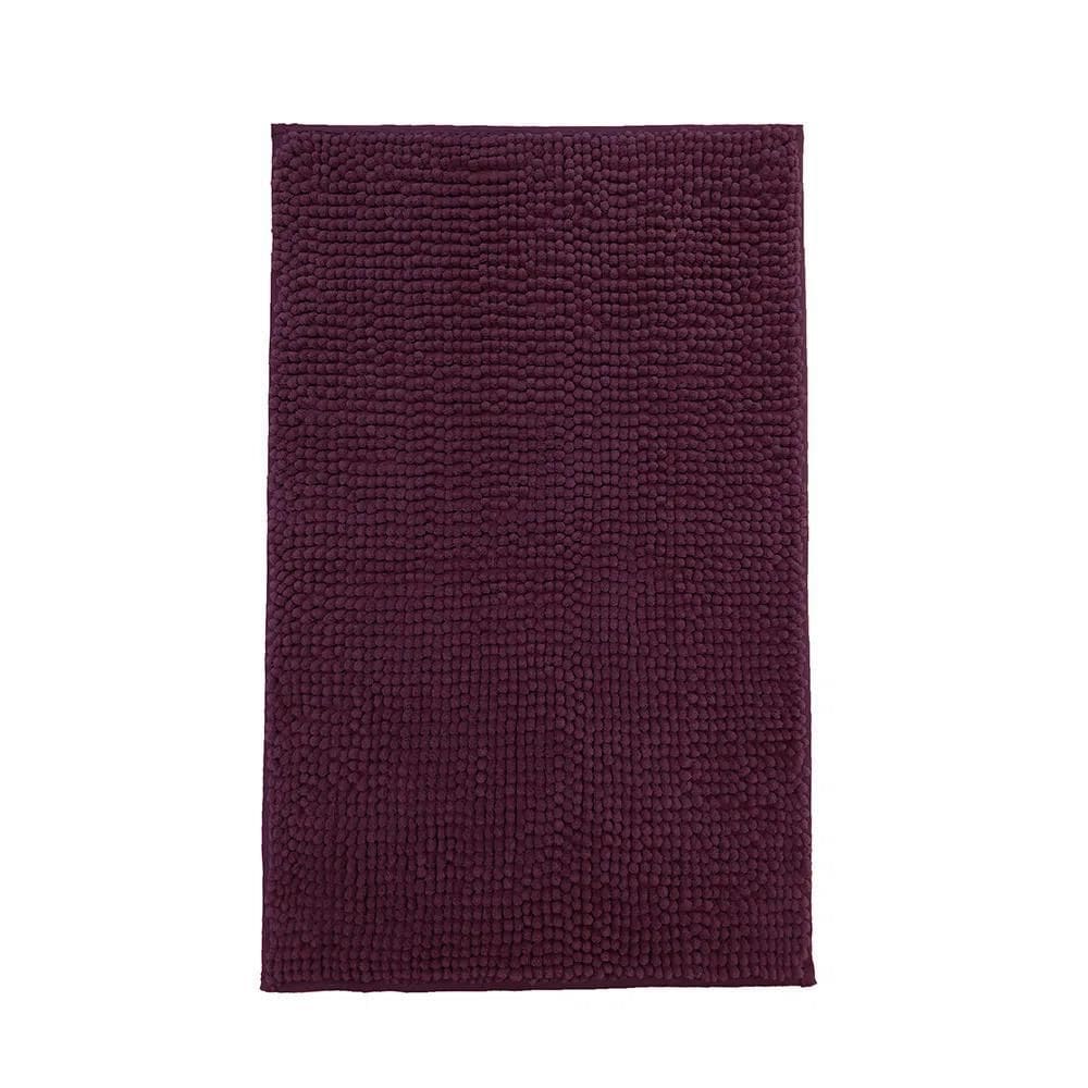 Tapete de Banheiro Bolinha Microfibra Roxo 38x58cm