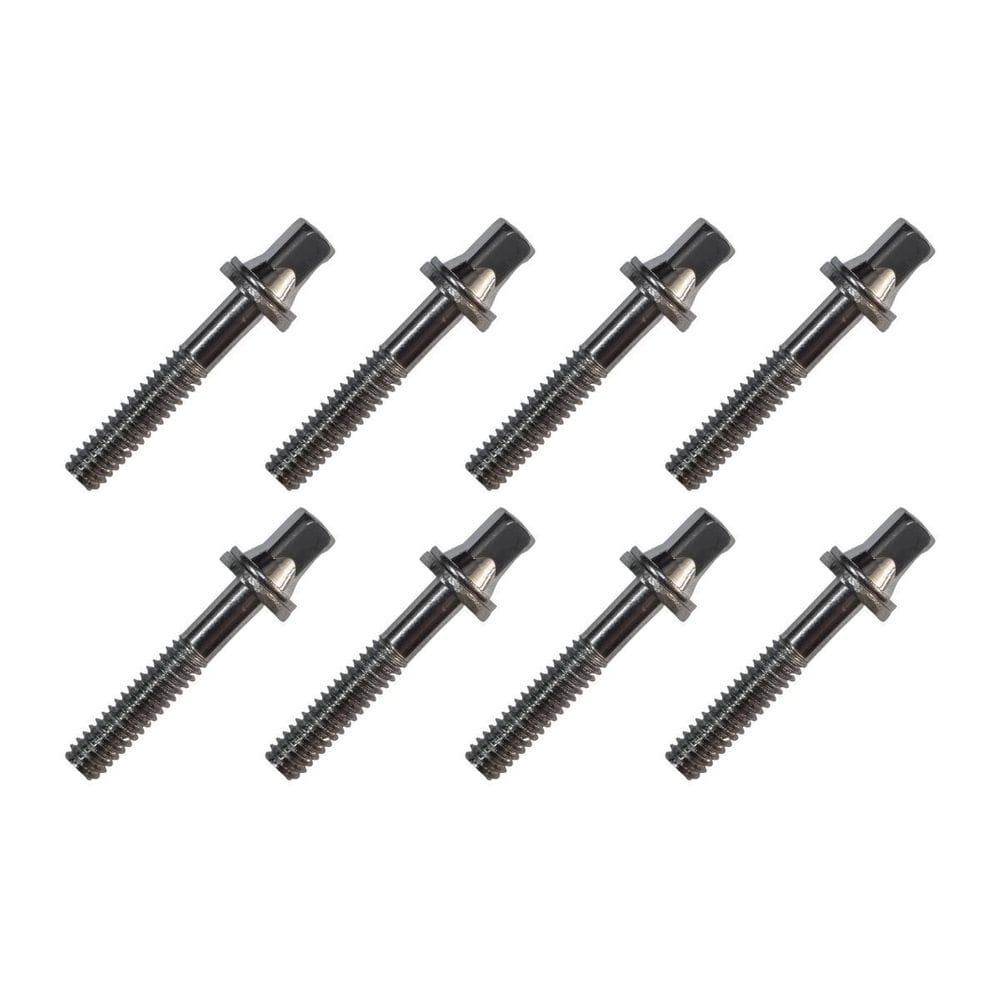 Kit 8 Parafuso Afinação De Bateria 30Mm X 5Mm 7/32 Cromado