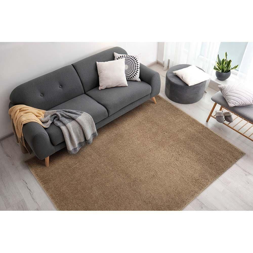 Tapete Para Sala Felpudo Plush 91 Nude 1,00x1,50m