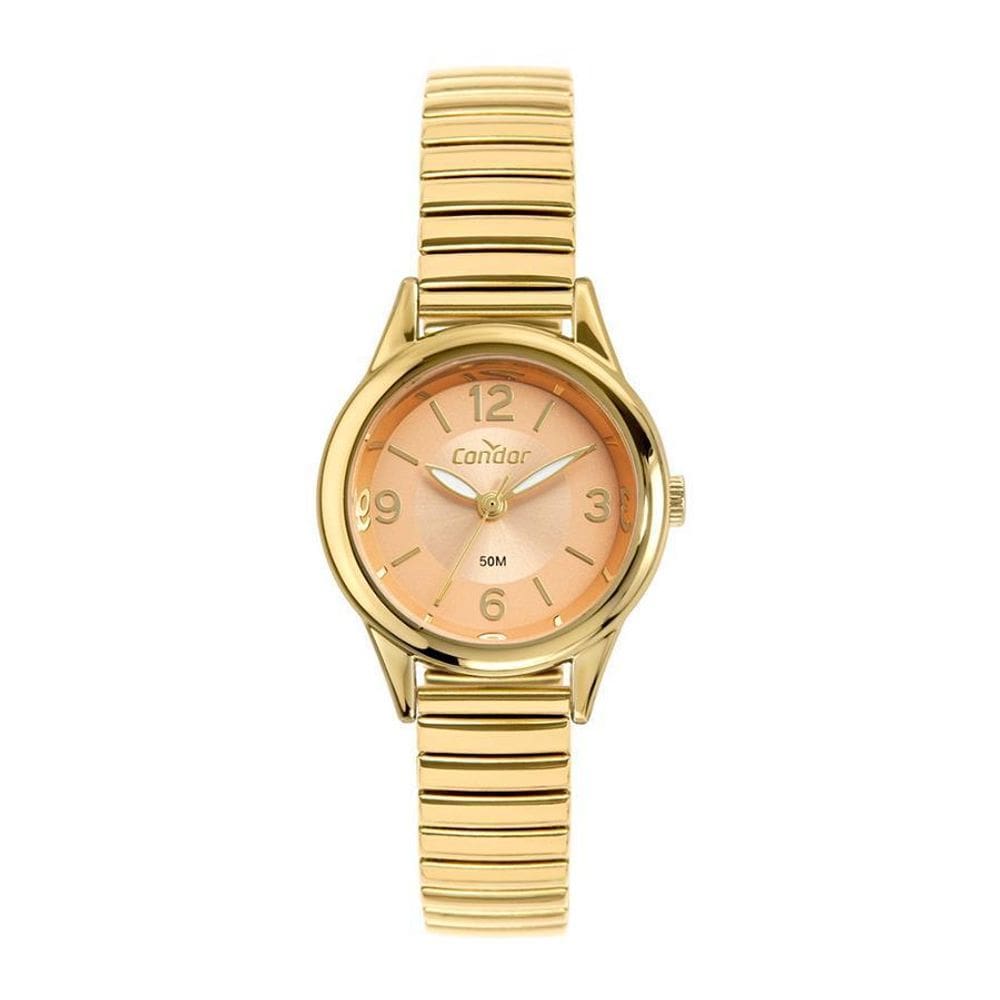 Relógio Condor Feminino Mola Dourado 27mm