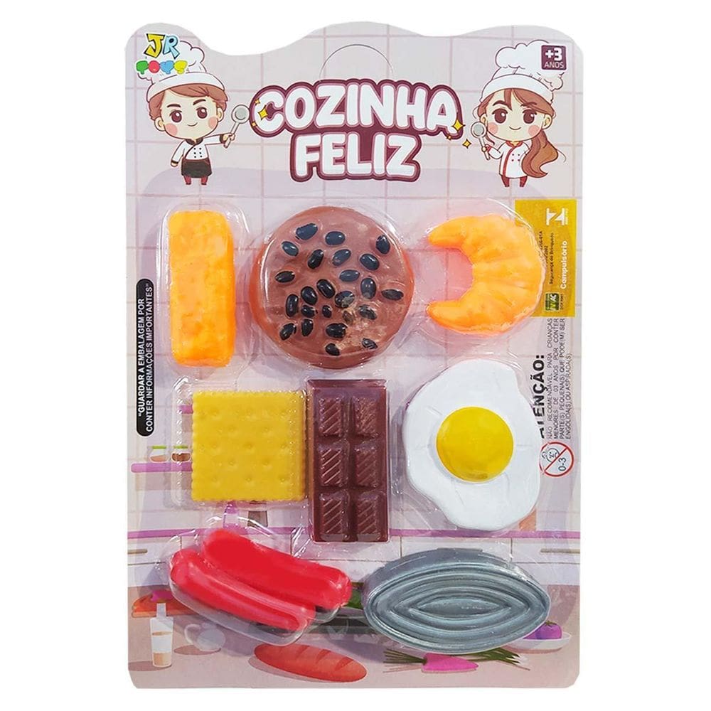 Brinquedo Cozinha Feliz Comidas - Jr Toys