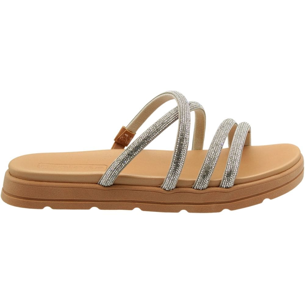 Tamanco Papete Moleca Plataforma Tira Pronta Pedrarias Feminino