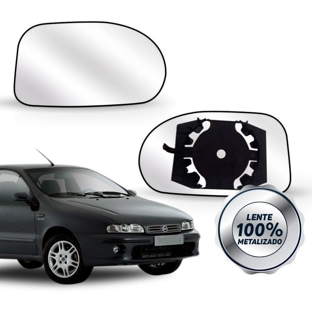 Lente Retrovisor Marea Brava 99 00 01 02 03 04 05 Com Base