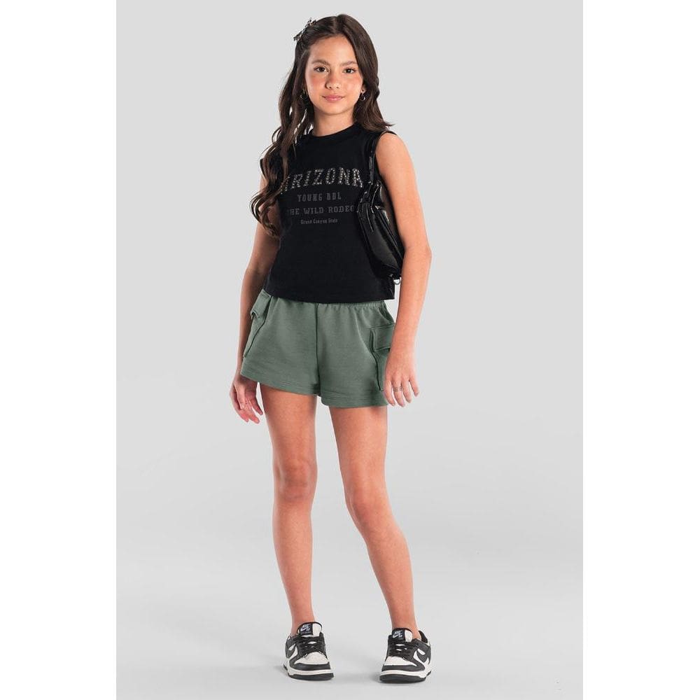 Conjunto teen menina com tachas Brandili Young