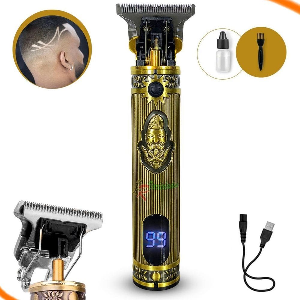 Aparador De Pelo Kemei Km-700H Dourado 110V/220V