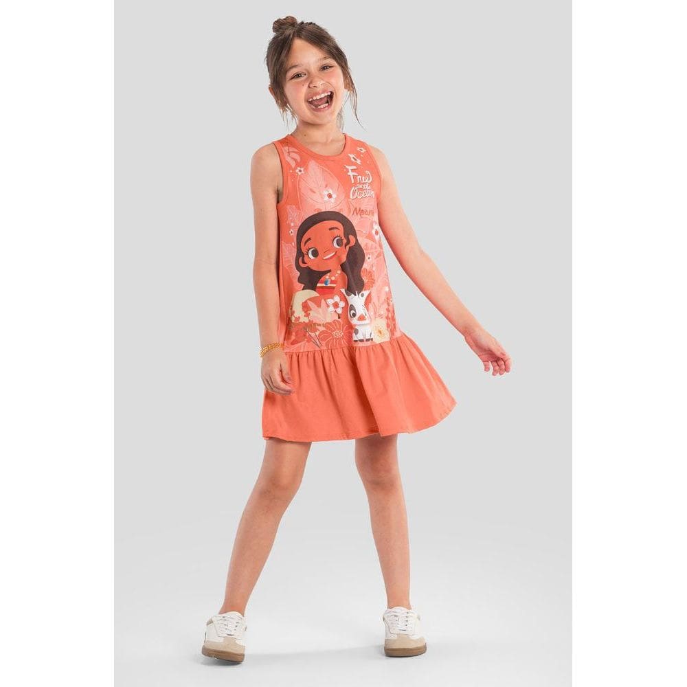 Vestido infantil menina da Moana Brandili