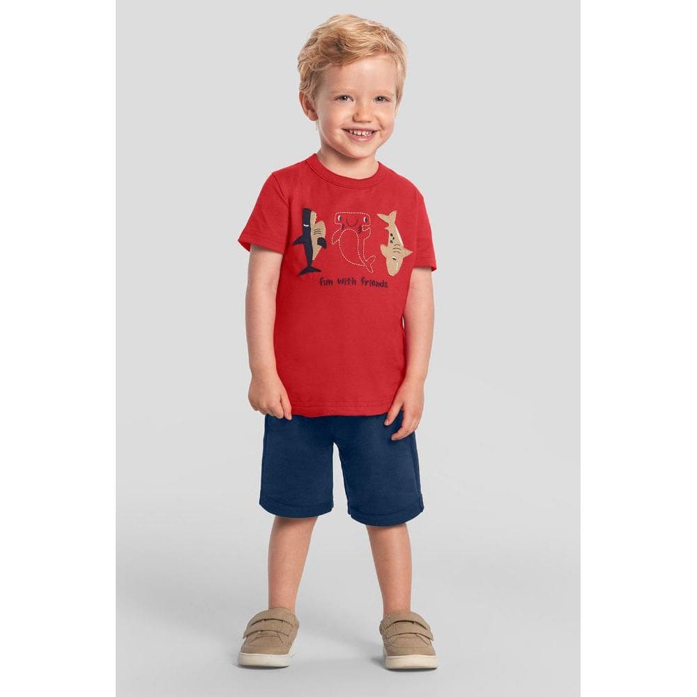 Conjunto infantil menino tubarão Brandili