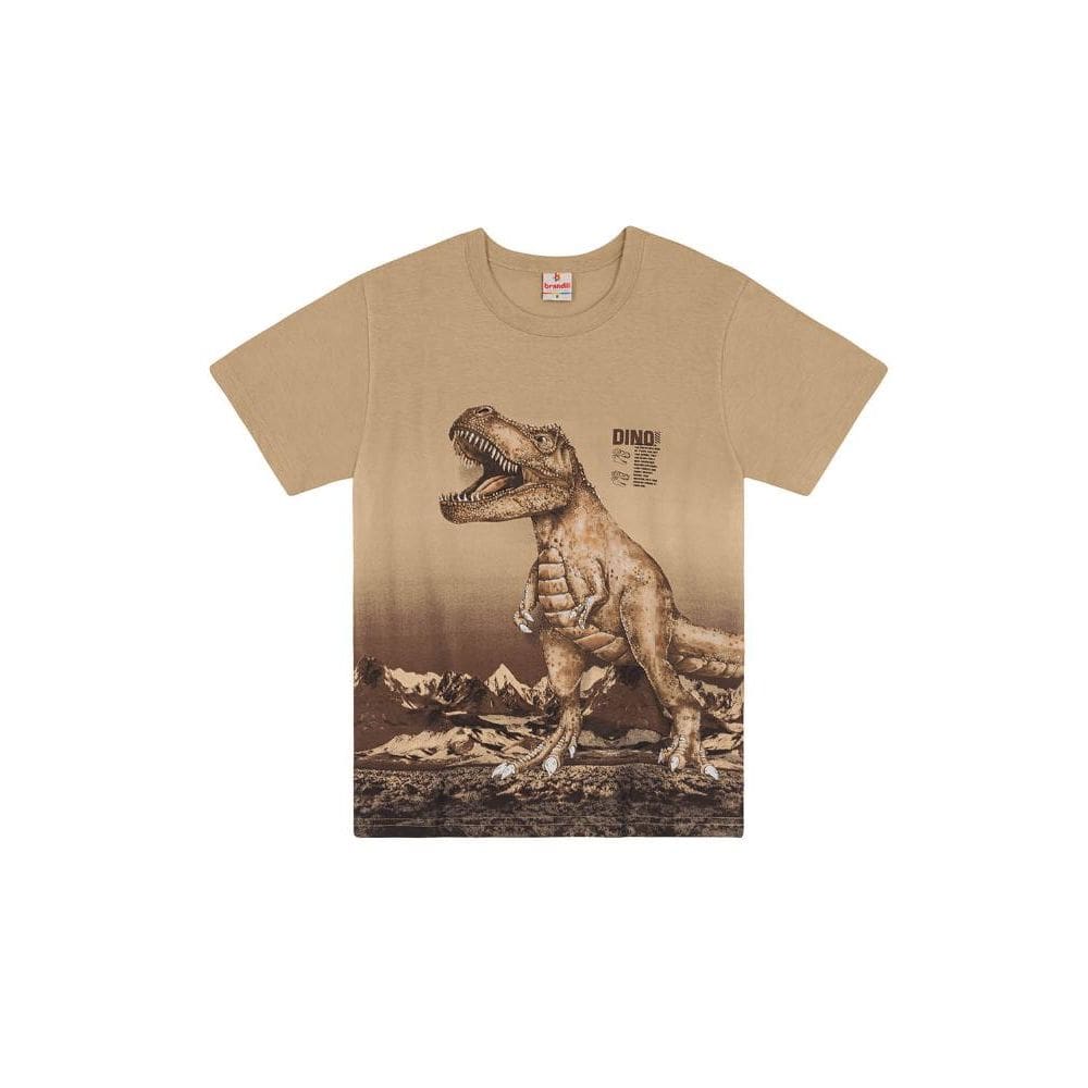 Camiseta infantil menino de dinossauro Brandili