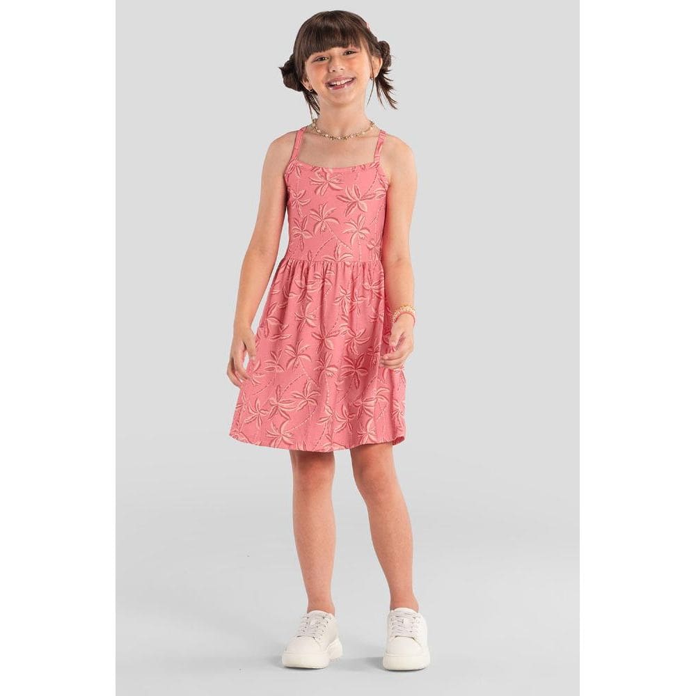 Vestido infantil menina floral Brandili